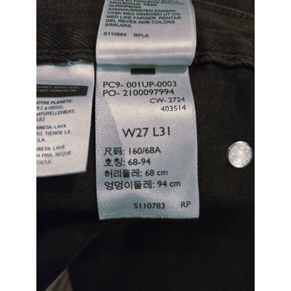 NWT Levi's Women's Cinch Waist Baggy Jeans Black Size 27 x 31 - Picture 10 of 10